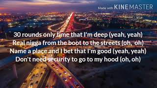 No security - Fredo Bang (Lyrics) FT. Kevin Gates