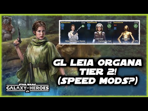 How to Beat GL Leia Organa Tier 2 with Mid Mods (FAST Mods)!  Star Wars Galaxy of Heroes