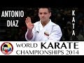 Antonio DIAZ of Venezuela. Kata Suparimpei. Bronze Medal. 2014 World Karate Championships