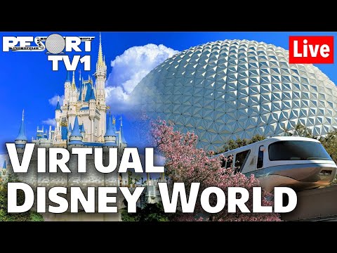 🔴Live: Epic Magic Kingdom & Epcot Virtual Live Stream in 1080p - Walt Disney World - 4-3-20