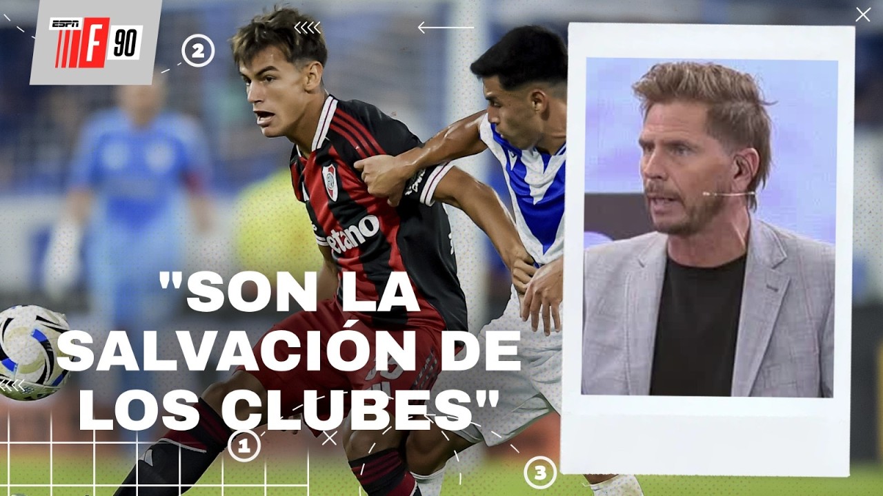 ¿CUÁLES SON LOS EQUIPOS ARGENTINOS QUE MEJOR PROMUEVEN A LOS JUVENILES? EL POLLO VIGNOLO EN #ESPNF90