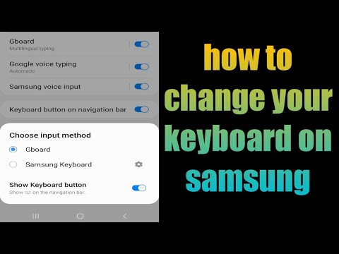 how to change your keyboard on samsung android 11 one UI 3.1