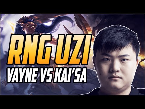 RNG Uzi Vayne vs Kai'Sa - Challenger Vayne Gameplay Commentary | ADC Vayne 9.20 LoL