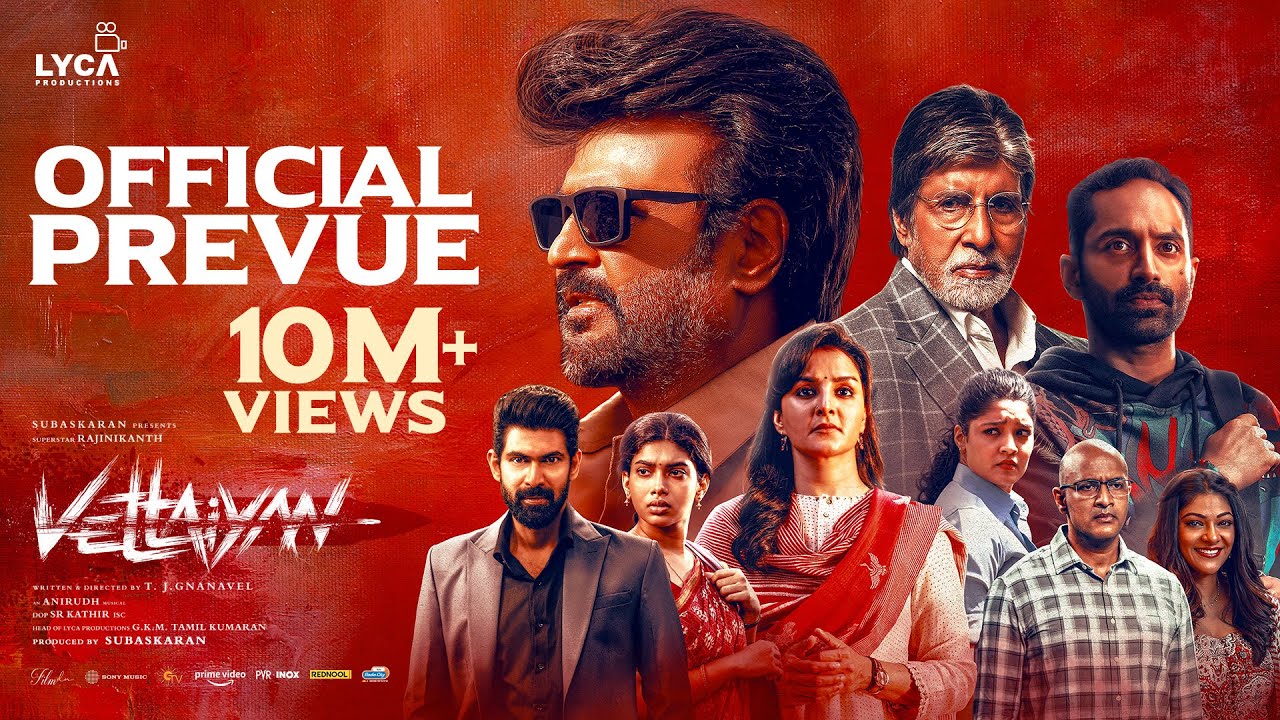 Vettaiyan - Prevue | Rajinikanth | Amitabh Bachchan | T.J. Gnanavel | Anirudh | Subaskaran | Lyca