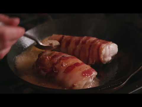 how to prepare a pancetta wrapped monkfish?