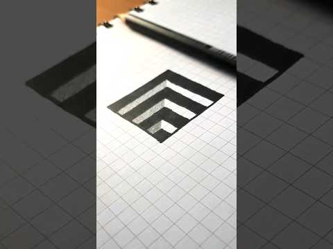 Drawing 3D Optical Illusion Hole 🤔✎😱 #3dart #draw #opticalillusion #satisfyingart #arttutorial #art