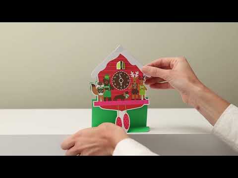 Holiday Cuckoo Clock Pop-Up Cards - Set of 8
