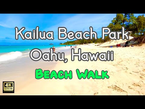 Kailua Beach Park | Oahu, Hawaii | Virtual Tour | Relaxing Walk | 2020 #hawaiiwalk #hawaii #waikiki