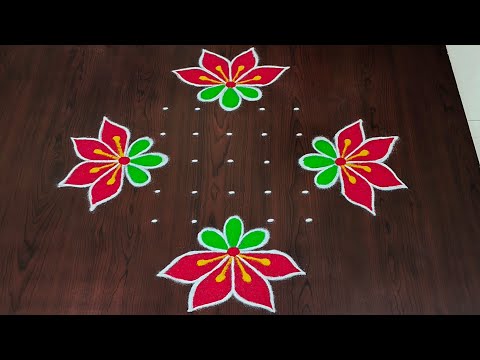 7×3dots beautiful sankranti chukkala muggulu🌷|easy sankranti rangoli|Pongal kolams#Rang Kaa Rangoli