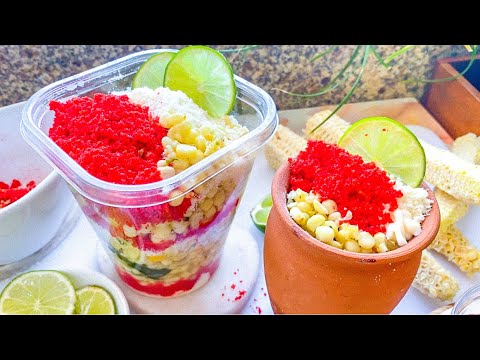 Hot Cheetos ESQUITE en Vaso 🔥 ESQUITES MEXICANOS !!! 🌽 Antojitos Callejeros
