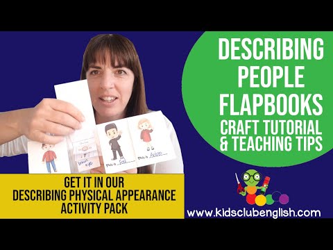Describing people flapbook tutorial and tips