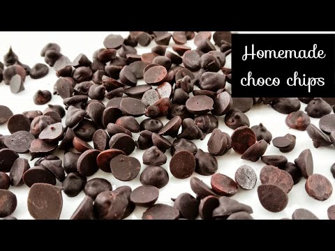 Homemade choco chips | How to make chocolate chips at home