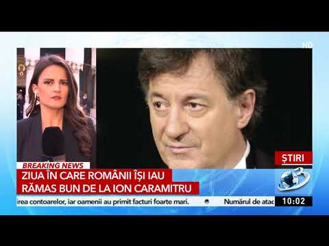 Maestrul Ion Caramitru, condus pe ultimul drum. Principesa Margareta va participa la slujba de la bi