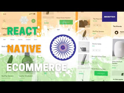 React Native Ecommerce | Amusoftech | UI & Backend | Checkout | EP-5