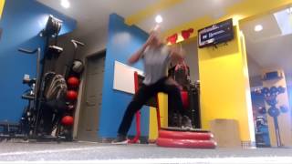 Alternating Plyo lateral jumps on 360