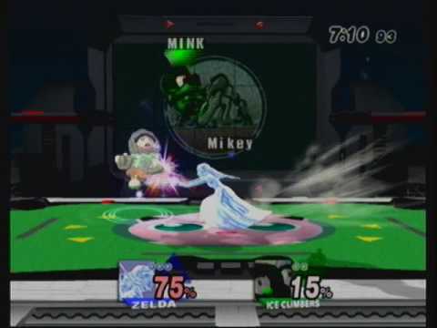 SSBB - Mikey Lenetia (Zelda) vs Rollerking (Ice Climbers) 1