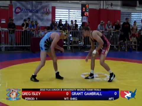 FILA JR Freestyle 84kg - Grant Gambrall vs. Greg Isley