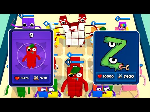 Merge Number Cube Color Block + Alphabet Lore Transformed - Merge Simulator Battles ⭐ 123456789