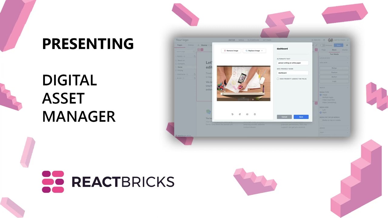 Presenting React Bricks Digital Asset Manager (DAM)