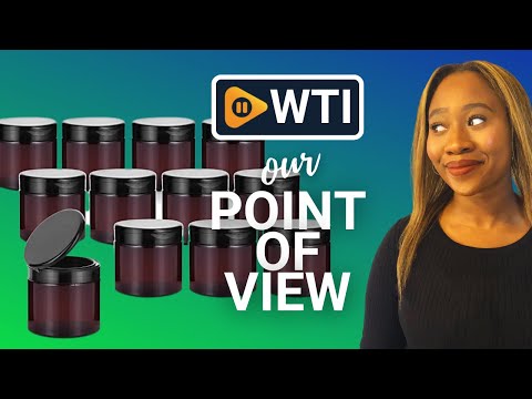 Amber PET Plastic Refillable Jars - WTI product video review