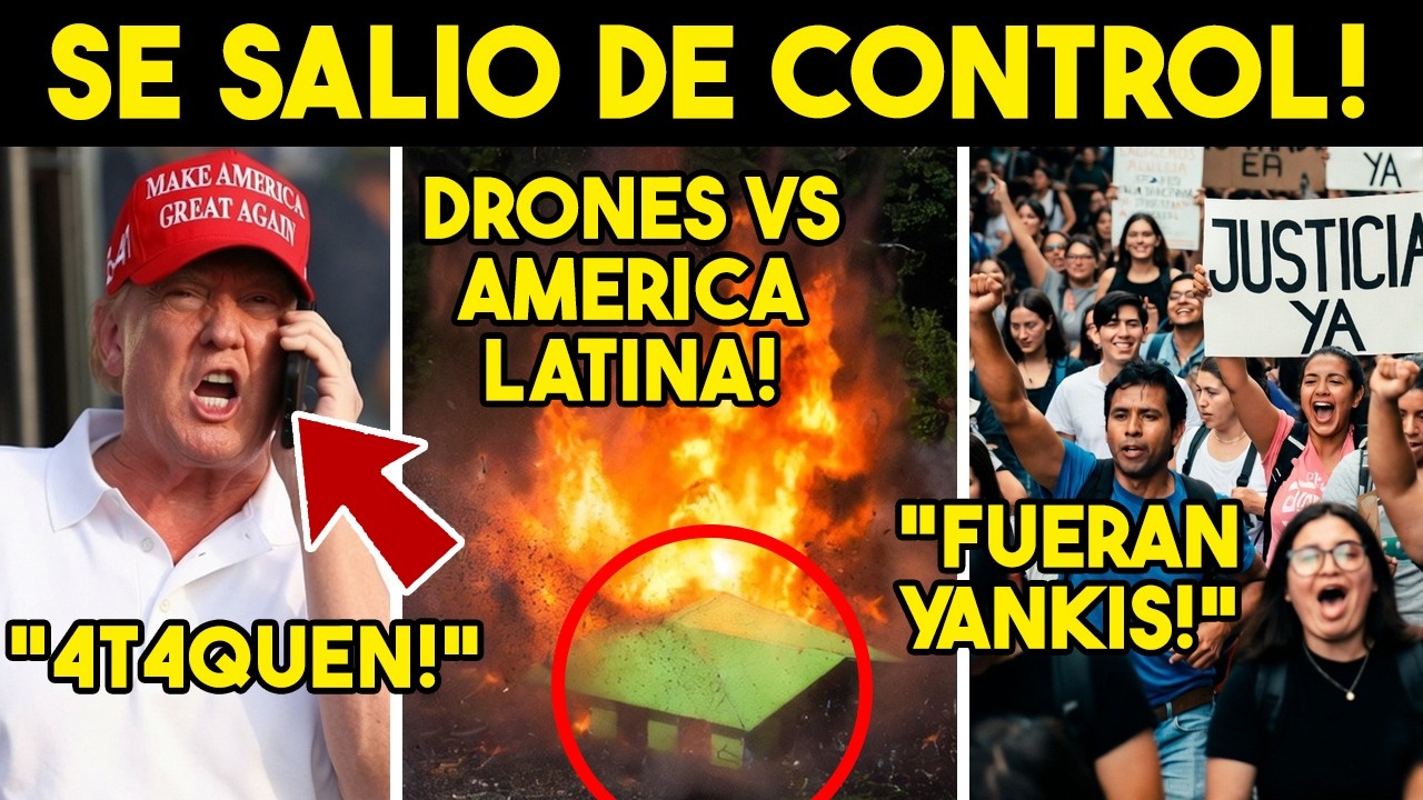 TRUMP DESESPERADO! SUELTA DRONES CONTRA AL, CRECEN REVUELTA. ARRESTAN A GR1NG0, ULTIMATUM A EU