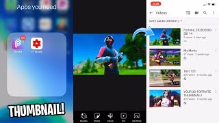How to MAKE A FORTNITE THUMBNAIL ON iPhone (SUPER EASY)