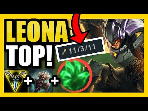 TOP LANE LEONA!  ONE-SHOTS?  EASY!  THE MOST BROKEN LEONA BUILD IN SEASON 9! || Leona Top