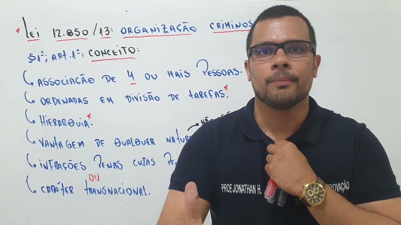 Lei 12.850/13 - Organização Criminosa.