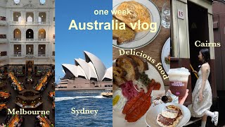 【Australia vlog🇦🇺】3 cities & one week girls trip, cafe hopping, bar, restaurant, recommendations
