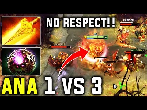 The Reason Why We Call Ana Best Ember - 1vs3 No Respect At All Dota 2
