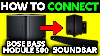 Video thumbnail for How To Connect Bose Bass Module 500 to Soundbar (2025) - Step by Step by Ryan and Marry