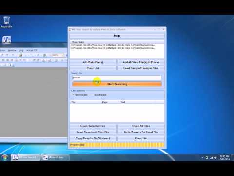 MS Visio Search In Multiple Files At Once Software