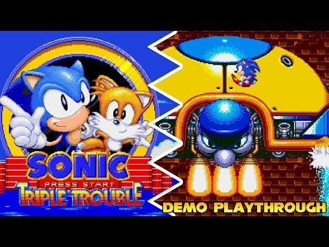 Sonic the Hedgehog Triple Trouble 16 Bit - Demo Playthrough