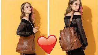 Sac à Dos en Cuir pour Femmes - Fashion