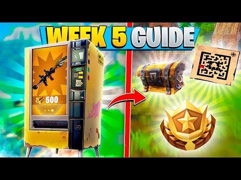 ALL WEEK 5 CHALLENGES FORTNITE GUIDE! (Fortnite Battle Royale)