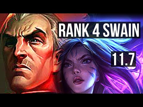 SWAIN & Pyke vs KAI'SA & Zilean (ADC) | Rank 4 Swain, 16/2/12, 1100+ games | KR Grandmaster | v11.7