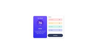 result summary component Frontend Mentor challenge