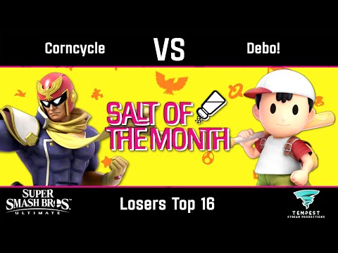 Corncycle (Captain Falcon) vs Debo! (Ness) - Ultimate Losers Top 16 - Salt of the Month #4
