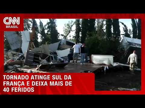 Veja destruição causada por passagem de tornado raro na França | LIVE CNN