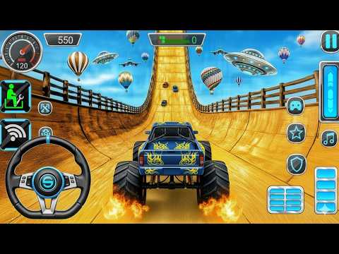 Monster Truck Mega Ramp Impossible Driver - 4x4 Ultimate Car Stunts GT Racing- Android GamePlay #2