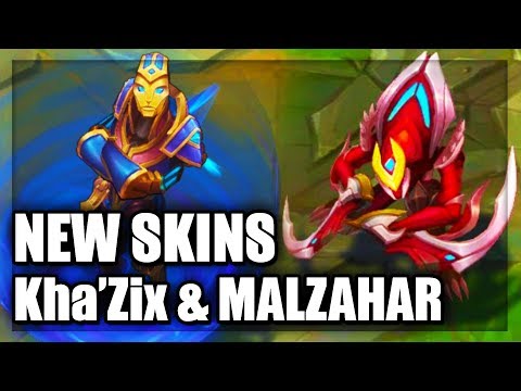All New Skins Championship Kha'Zix & Hextech Malzahar Skins Spotlight (League of Legends)