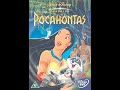 Opening To Pocahontas UK DVD 2001
