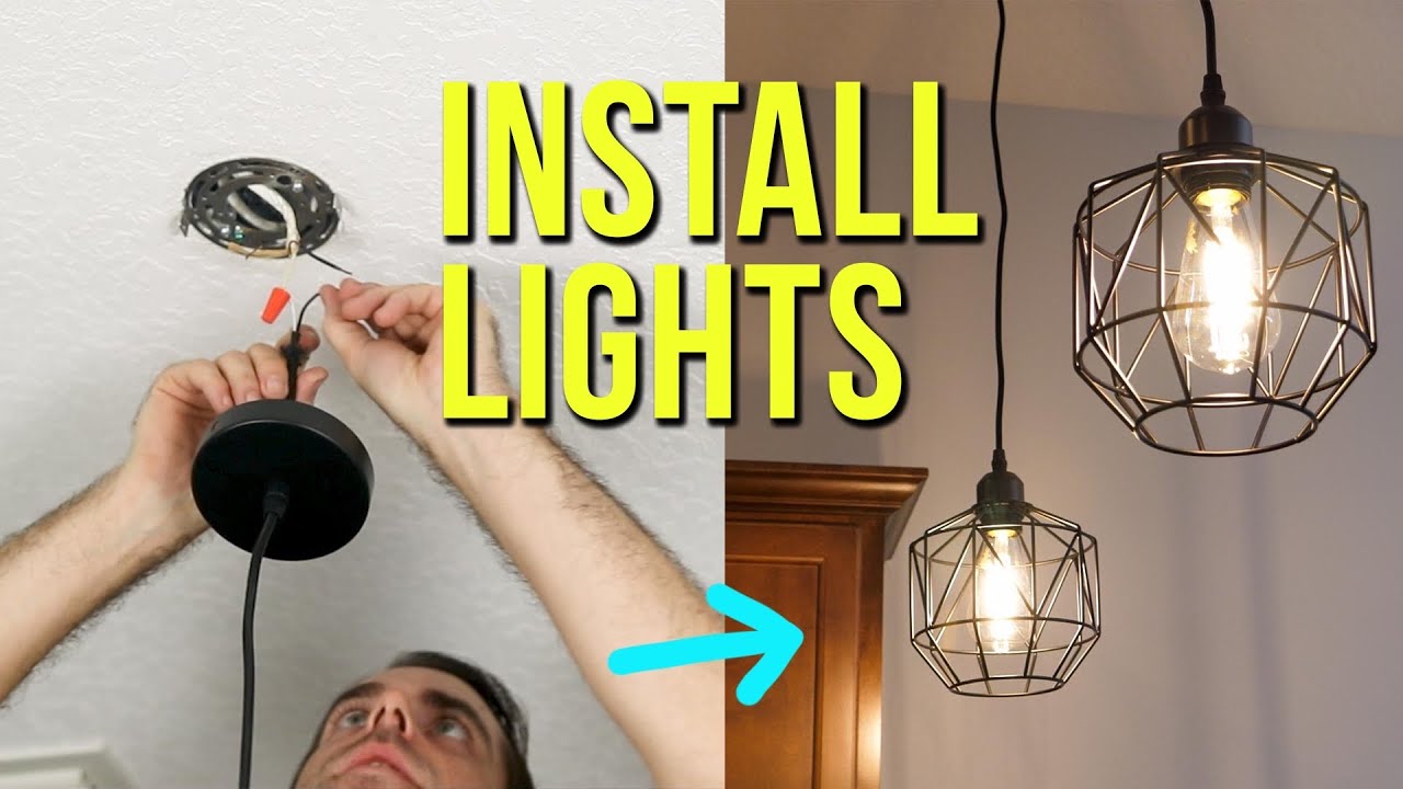 Watch video How to Install Ceiling Light Fixtures | New & Replacement Pendant Lighting Now How to Install Ceiling Light Fixtures | New & Replacement Pendant Lighting