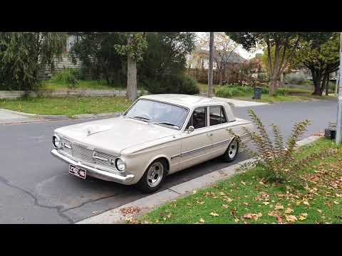 Valiant AP6 fresh build with hot Slant 6, lumpy cam, engine sound, Flowmaster HP2 + Super10