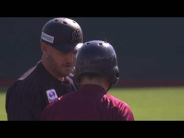 【1回表】マリーンズ・レアード 先制のタイムリー2ベースヒットを放つ!! 2021年10月3日 東北楽天ゴールデンイーグルス 対 千葉ロッテマリーンズ