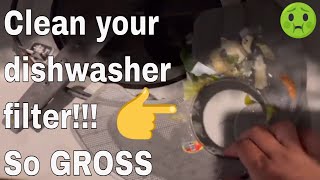 HOW TO CLEAN BOTH WHIRLPOOL DISHWASHER FILTERS/ CLEAN WHIRLPOOL DISHWASHER FILTERS