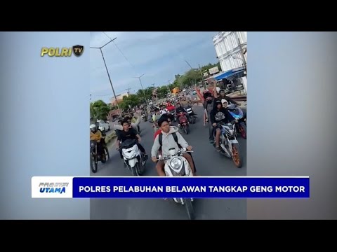 POLRES PELABUHAN BELAWAN TANGKAP ANGGOTA GENG MOTOR