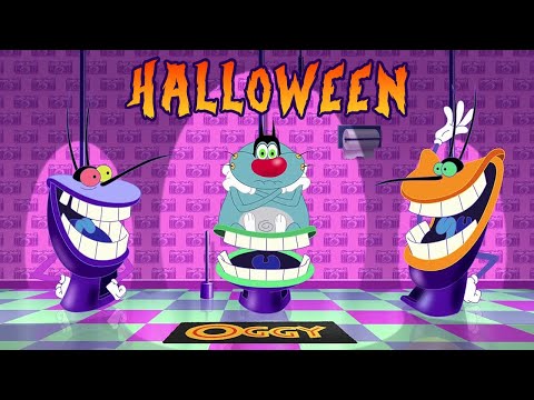Oggy and the Cockroaches - The Haunted House (Halloween Compilation) New Episodes in HD