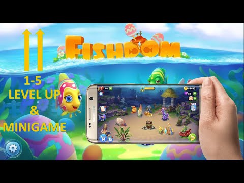 FISHDOM  !! GAMEPLAY LEVEL 1-5  & MINI GAME -- WALKTHROUGH