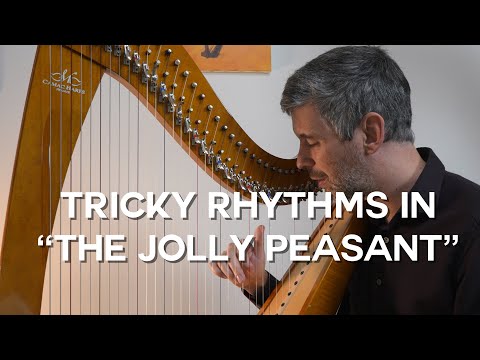 How to play "The Jolly Peasant" from the First Harp Book - Harp Tuesday ep. 279